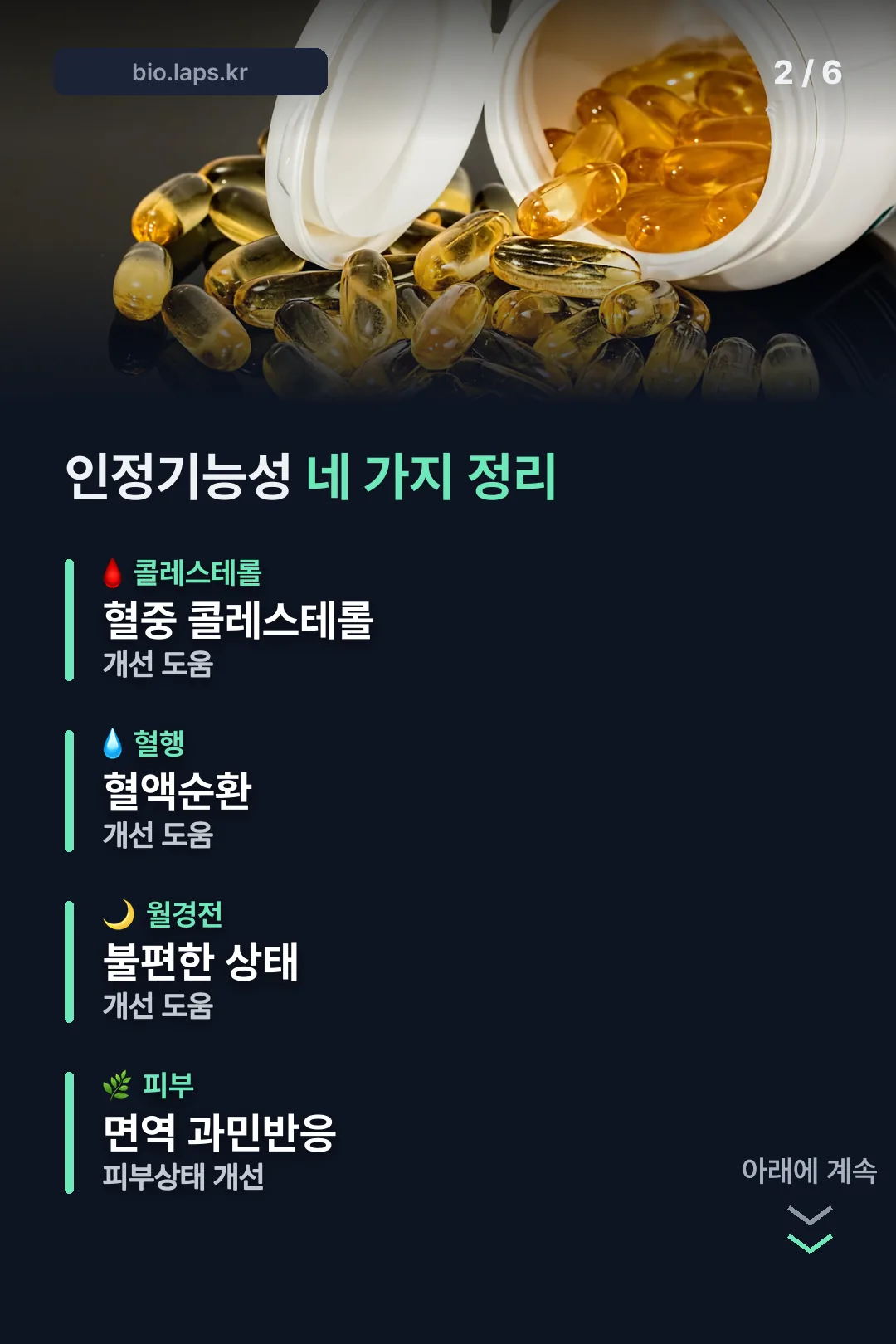 인정기능성 네 가지 정리