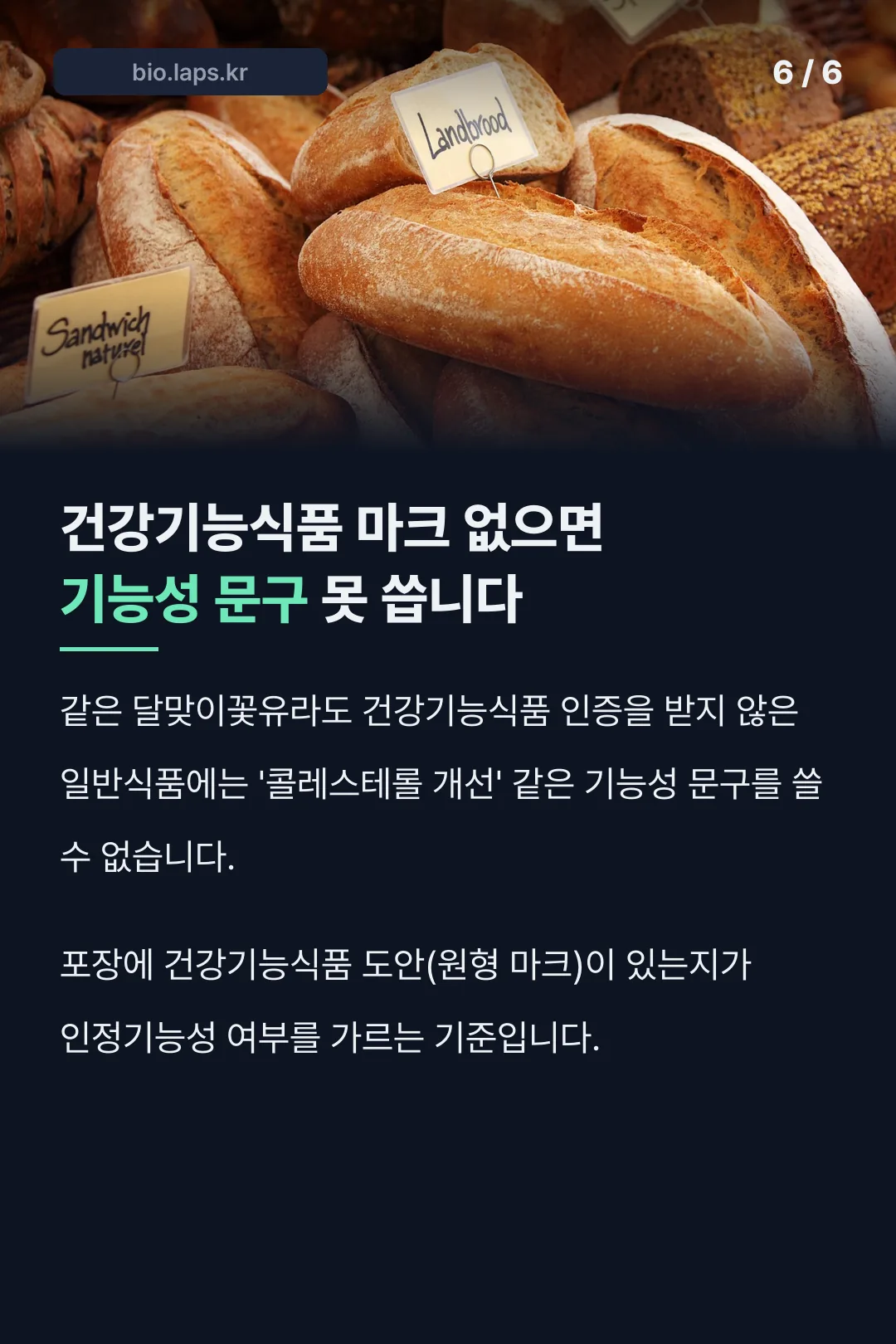 건강기능식품 마크 기준