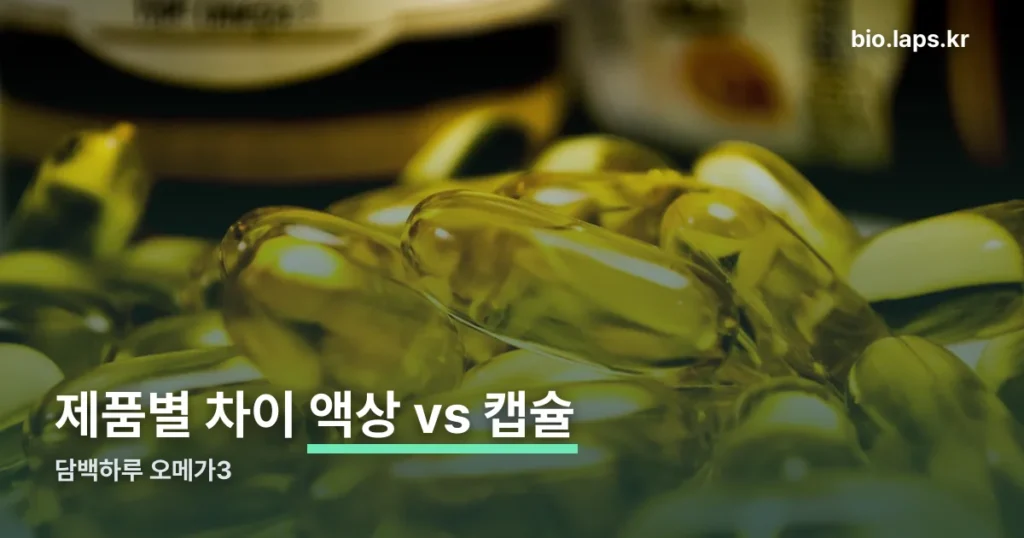 담백하루 오메가3 정리 썸네일