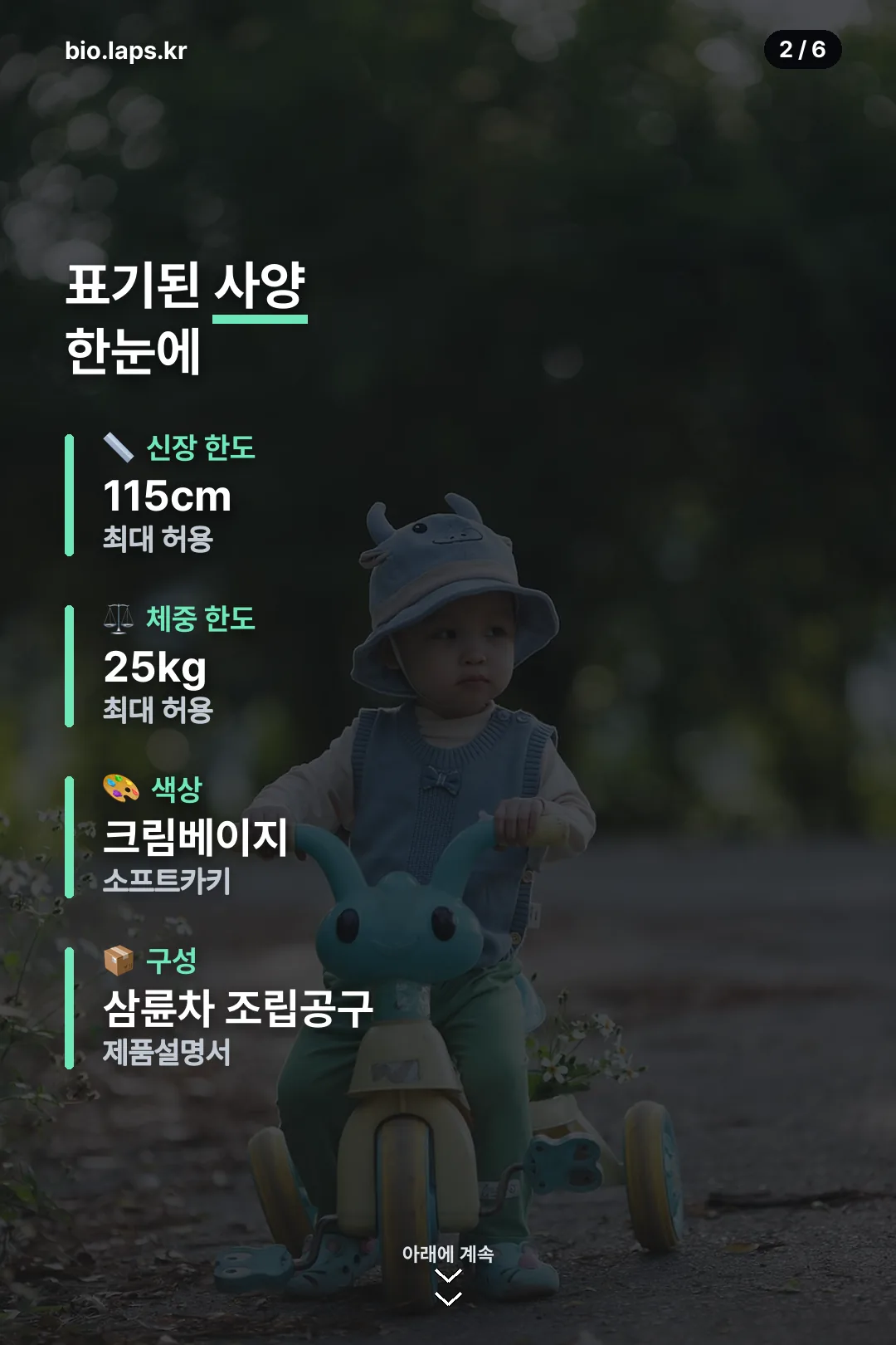 표기된 사양 한눈에